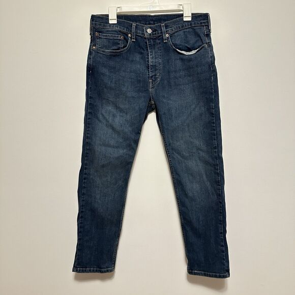 Levi's Premium 502 Regular Taper Men's 34 x 30 Jeans Dark Wash Classic - Picture 1 of 9